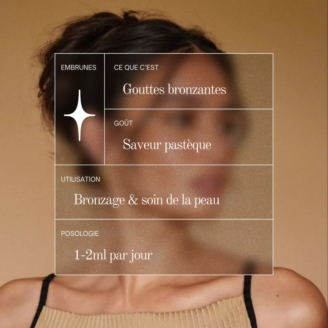 Gouttes de bronzage Embrunes - L'éclat que vous buvez