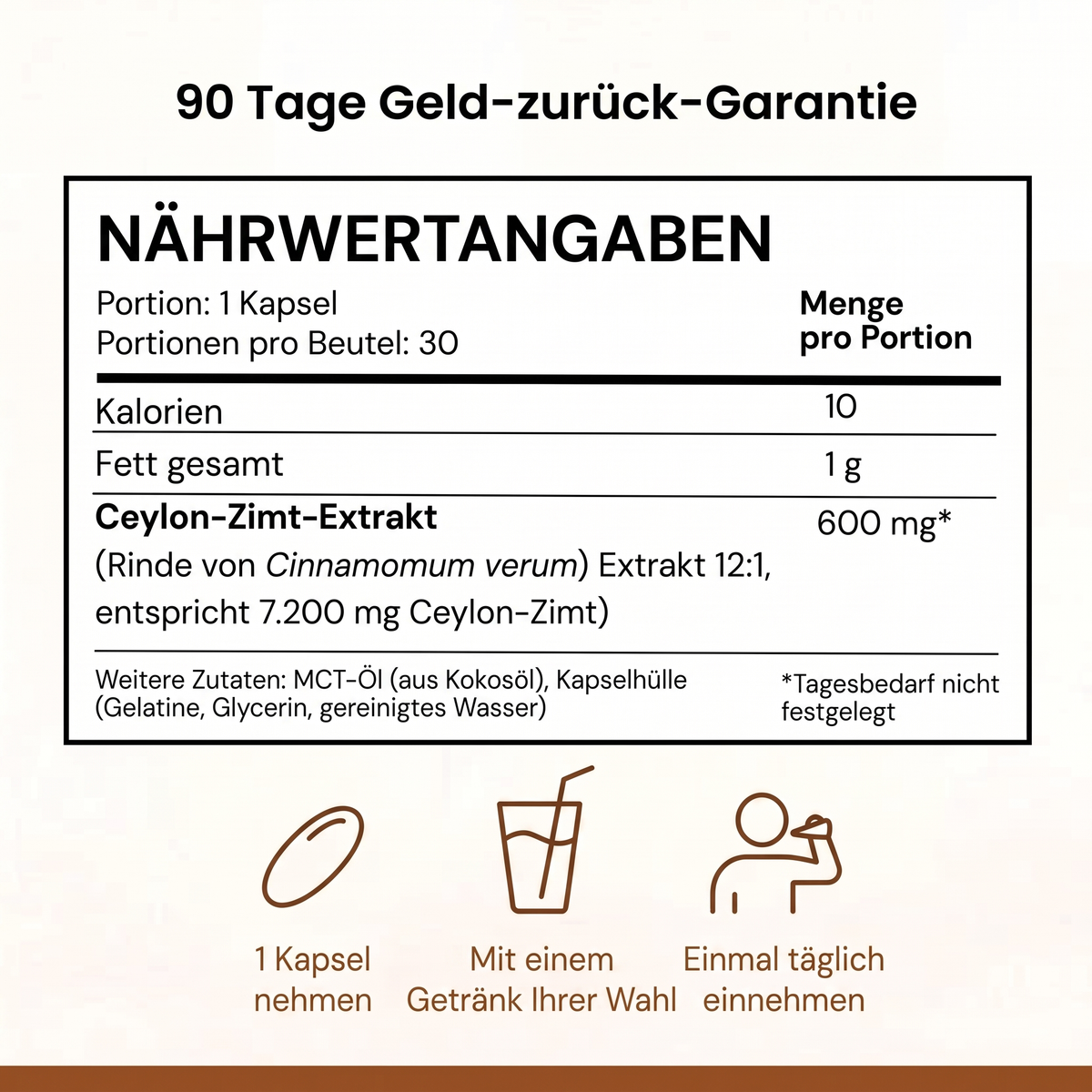 Embrunes Ceylon-Zimt – 7.200 mg mit MCT-Öl