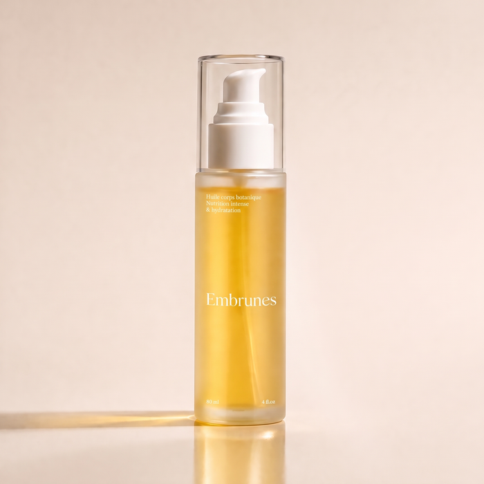 Flacon d'huile corps botanique Embrunes 80 ml