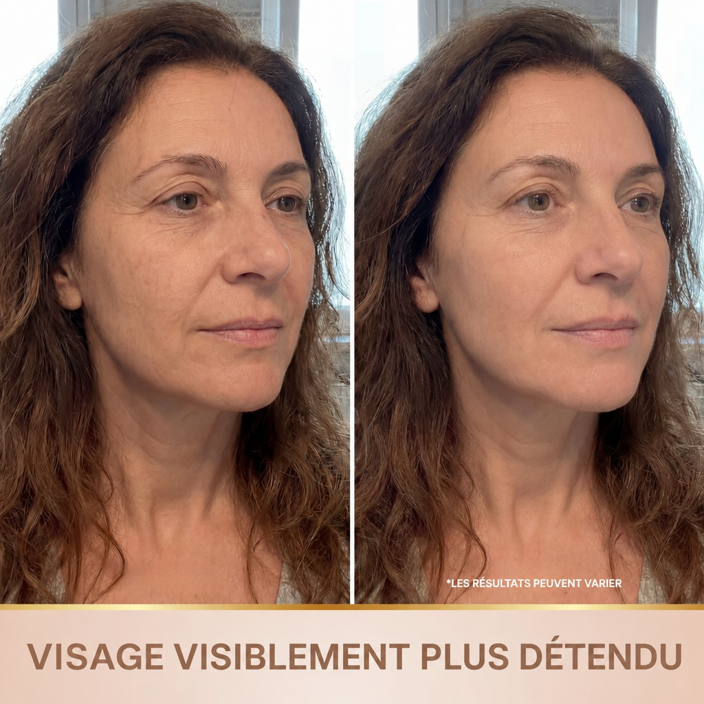 Visage plus détendu