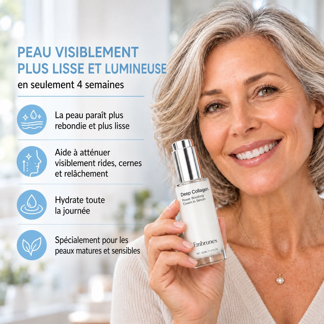 Peau visiblement plus lisse et lumineuse